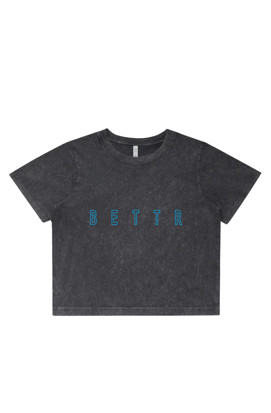 Womens Stone Wash Heavy Crop