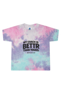 Tie-Dye Cotton Candy Ladies' Cropped T-Shirt