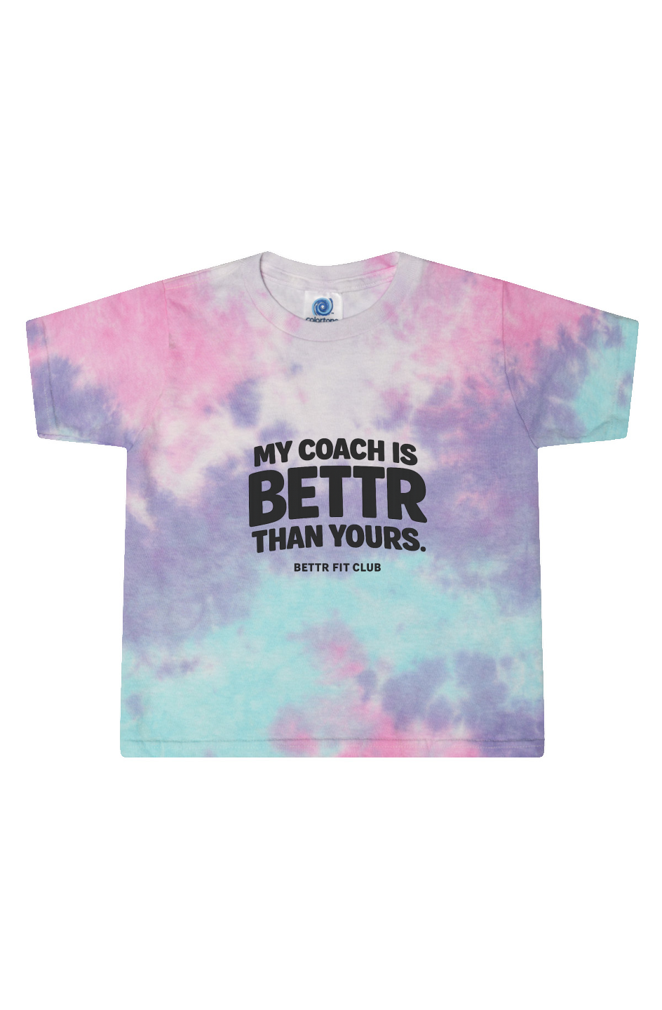 Tie-Dye Cotton Candy Ladies' Cropped T-Shirt