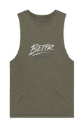 MENS STONE WASH BARNARD TANK